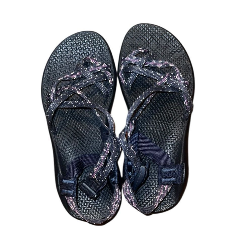 Chaco Blue and Purple Strappy Sandals Size 7